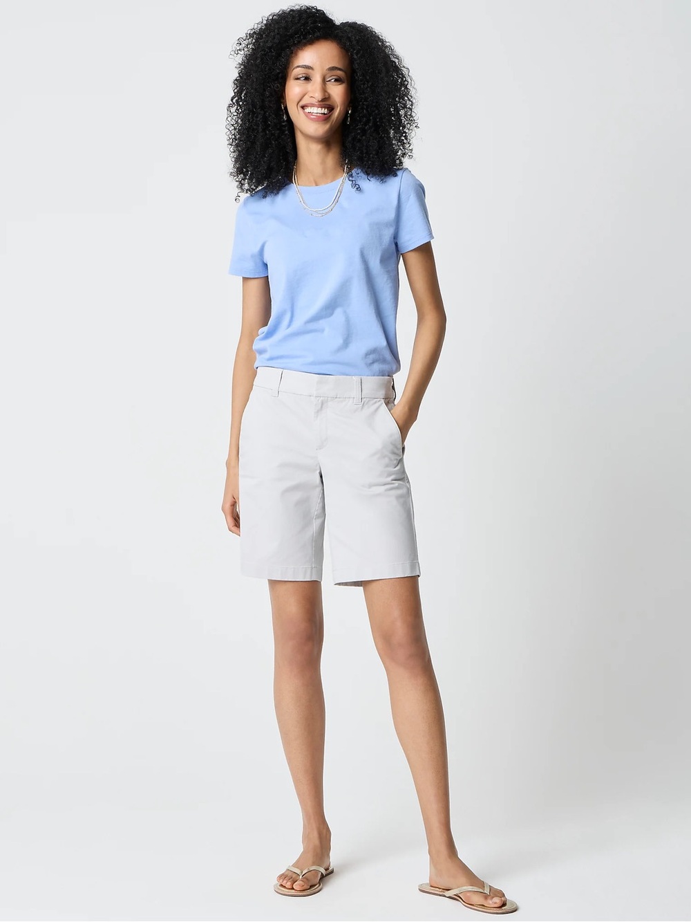 J Crew Factory 9" Frankie bermuda chino short